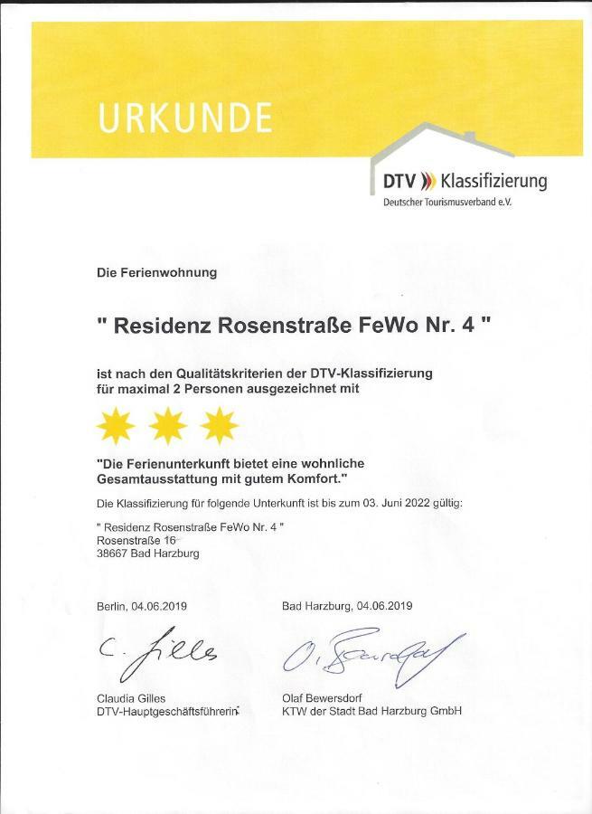 巴特哈尔茨堡Residenz Rosenstrasse公寓 外观 照片